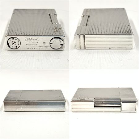  S.T.Dupont エステーデュポン ギャッツビー ローラー式 ストライプ 柄 18137 シルバー 現状渡し 