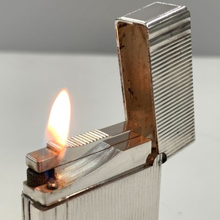  S.T.Dupont エステーデュポン ギャッツビー ローラー式 ストライプ 柄 18137 シルバー 現状渡し 