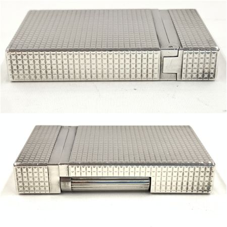  S.T.Dupont エステーデュポン ライン2 ダイヤモンドヘッドカット ガスライター  16184 シルバー 現状渡し 