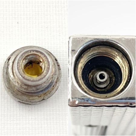  S.T.Dupont エステーデュポン ライン2 ダイヤモンドヘッドカット ガスライター  16184 シルバー 現状渡し 