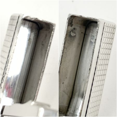  S.T.Dupont エステーデュポン ライン2 ダイヤモンドヘッドカット ガスライター  16184 シルバー 現状渡し 