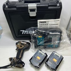 〇〇 MAKITA マキタ 充電式インパクトドライバ 18V 6Ah バッテリ2本・充電器 ケース付 オーセンティックブラウン 限定色  TD173DGXAB オリーブ 未使用品 Sランク