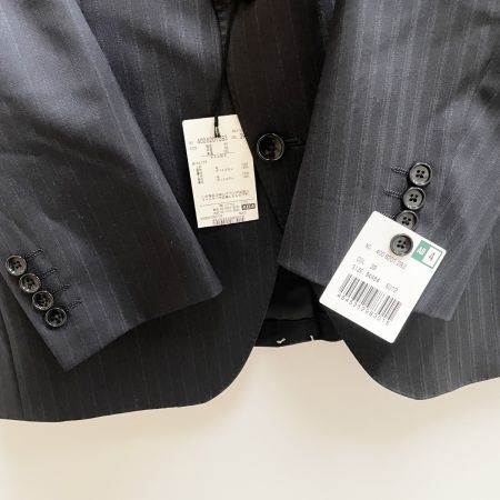  D'URBAN ダーバン メンズ 2パンツスーツ ストライプ サイズ94AB4 ネイビー