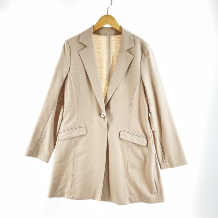  PINORE ピノーレ レディース ジャケット 1つボタン サイズ40 ベージュ