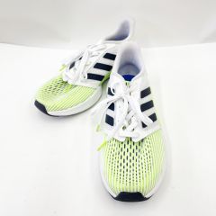  adidas アディダス メンズ スニーカー サイズ26.5cm EG3275 黄緑×ホワイト Bランク