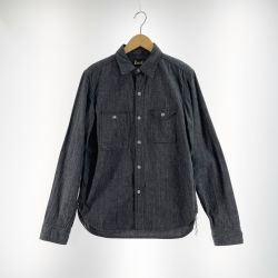 〇〇 EIGHT-G エイトジー メンズ シャツ サイズM 8LS-05 グレー Bランク