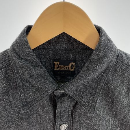  EIGHT-G エイトジー メンズ シャツ サイズM 8LS-05 グレー