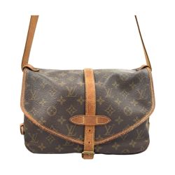 〇〇 LOUIS VUITTON ルイヴィトン モノグラム ソミュール ショルダーバッグ  M42256 ブラウン Cランク