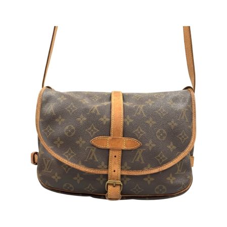 LOUIS VUITTON ルイヴィトン モノグラム ソミュール ショルダーバッグ  M42256 ブラウン