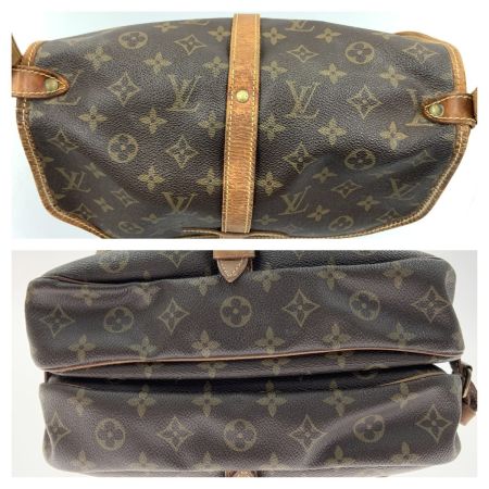  LOUIS VUITTON ルイヴィトン モノグラム ソミュール ショルダーバッグ  M42256 ブラウン