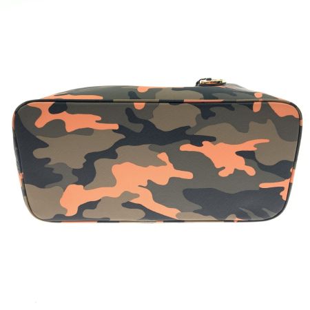 MICHAEL KORS マイケルコース カモフラージュ 迷彩柄 トートバッグ オレンジ