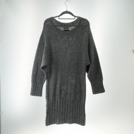  BURBERRY BLUE LABEL バーバリーブルーレーベル レディース ニットワンピース サイズ38 グレー