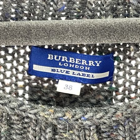  BURBERRY BLUE LABEL バーバリーブルーレーベル レディース ニットワンピース サイズ38 グレー