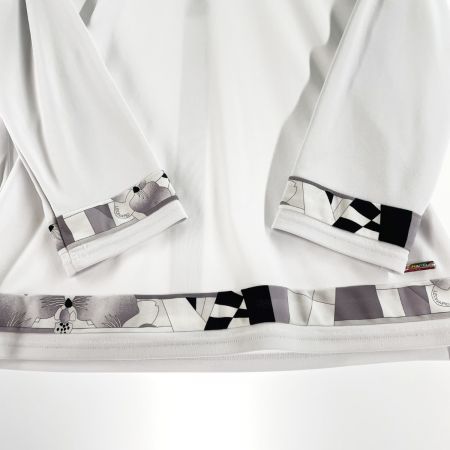  LEONARD レオナール レディース カットソー サイズ40 ライトグレー