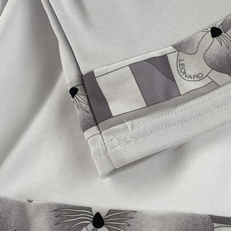  LEONARD レオナール レディース カットソー サイズ40 ライトグレー