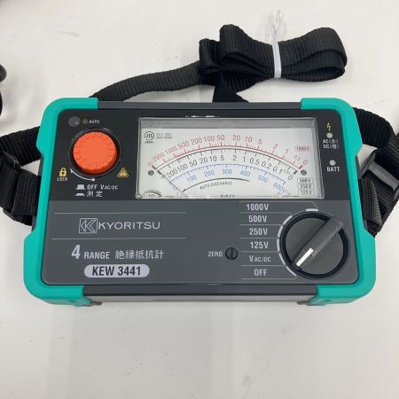  協立電気計器 4レンジアナログ 絶縁抵抗計 KEW 3441