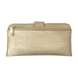 〇〇 IBIZA イビサ 本革 ファスナー 付き 長財布  ゴールド Aランク