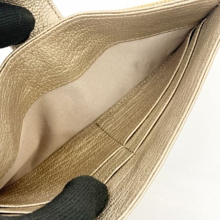  IBIZA イビサ 本革 ファスナー 付き 長財布  ゴールド