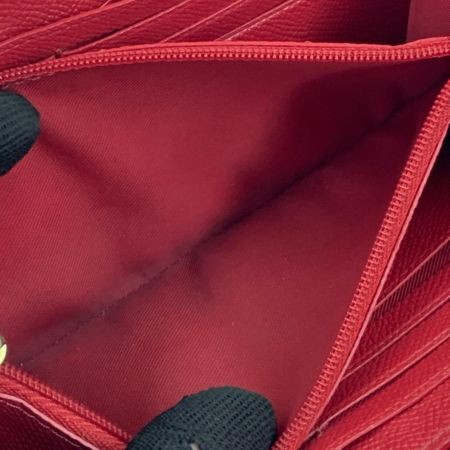 COACH コーチ アコーディオン ラウンドファスナー 長財布　 F54007 レッド