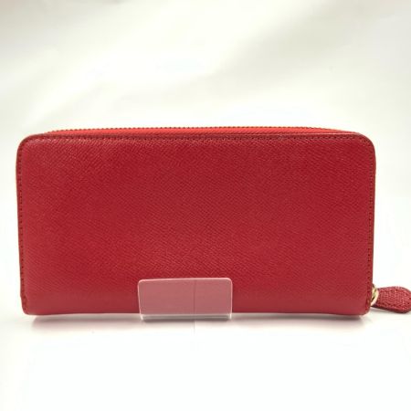 COACH コーチ アコーディオン ラウンドファスナー 長財布　 F54007 レッド