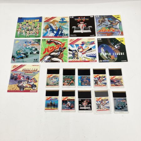   PCエンジン ソフト×10本 取説×9冊 ジャンク品 現状渡し