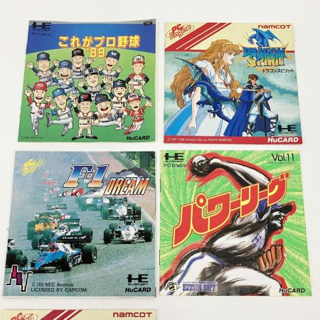  PCエンジン ソフト×10本 取説×9冊 ジャンク品 現状渡し