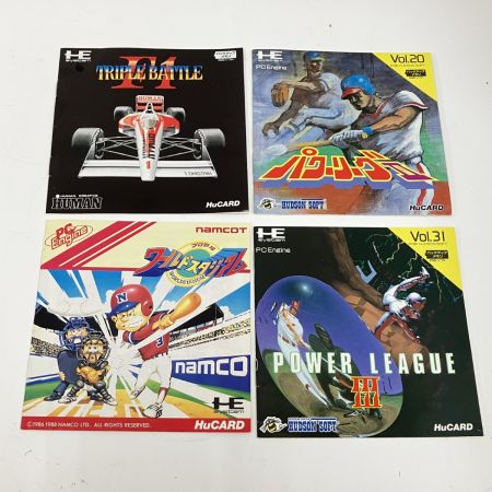   PCエンジン ソフト×10本 取説×9冊 ジャンク品 現状渡し