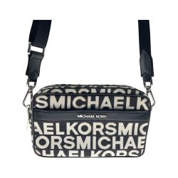 〇〇 MICHAEL KORS マイケルコース ショルダーバッグ ホワイト x ブラック Bランク