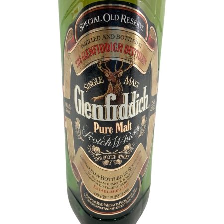  Glenfiddich グレンフィディック Pure Malt ピュアモルト スコッチ ウィスキー 750ml 43% 未開栓