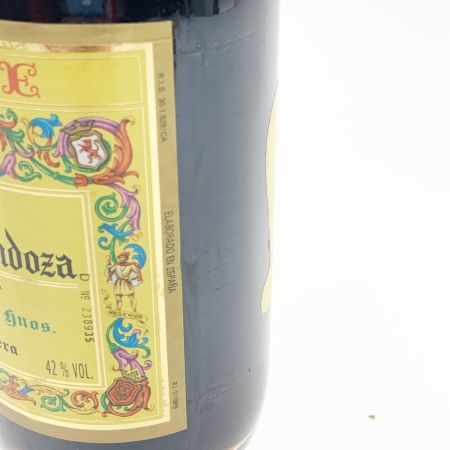   サンチェス ロマテ カーディナル メンドーサ 700ml 40％ 未開栓