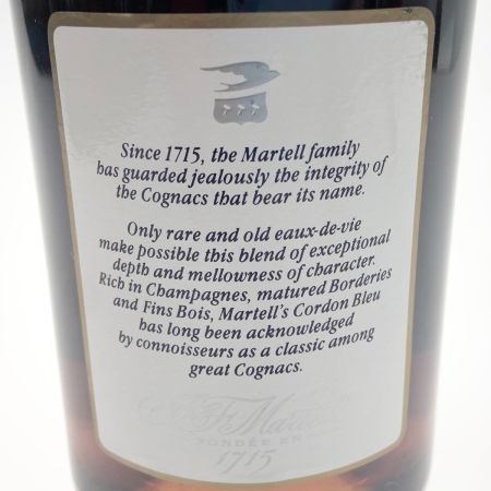  MARTELL マーテル CORDON BLEU コルドン ブルー コニャック 700ml 40% ブルー 未開栓