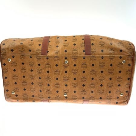  MCM エムシーエム ヴィセトス ロゴグラム ボストンバッグ ブラウン