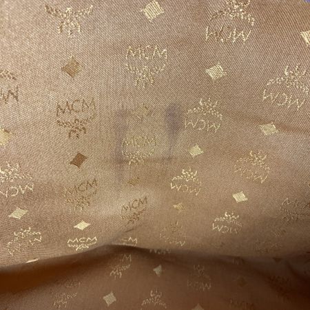  MCM エムシーエム ヴィセトス ロゴグラム ボストンバッグ ブラウン