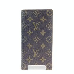 〇〇 LOUIS VUITTON ルイヴィトン モノグラム ポルト カルト クレディ 二つ折り長札入れ M60825 ブラウン 現状渡し Cランク