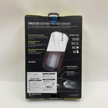  ASK GOAL ZERO ゴールゼロ 90110 LEDフラッシュライト Torch 250 90110 未開封品