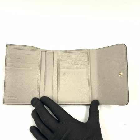  FURLA フルラ ダフネ ロゴ 三つ折り財布 WP00241 グレー