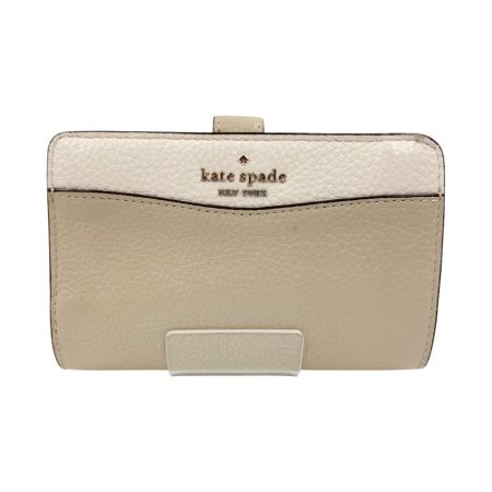  Kate Spade ケイトスペード レイラ ミディアム コンパクト バイフォールド ウォレット 財布 K6396 UG3 ベージュ