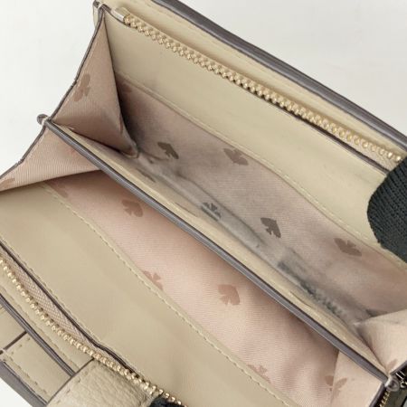  Kate Spade ケイトスペード レイラ ミディアム コンパクト バイフォールド ウォレット 財布 K6396 UG3 ベージュ