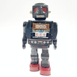 〇〇  ブリキ ロボット スーパー火星大王 堀川玩具 ブラック Dランク