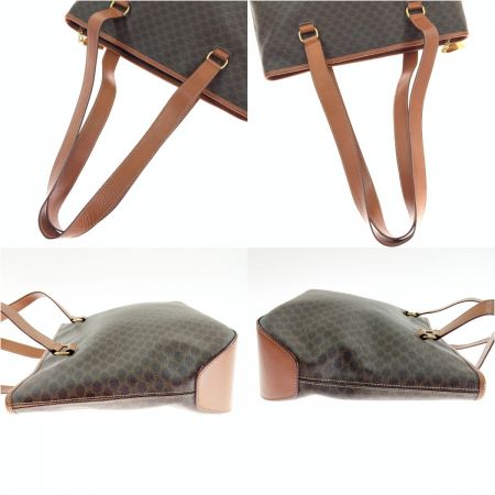  CELINE セリーヌ マカダム トート ワンショルダーバッグ ブラウン