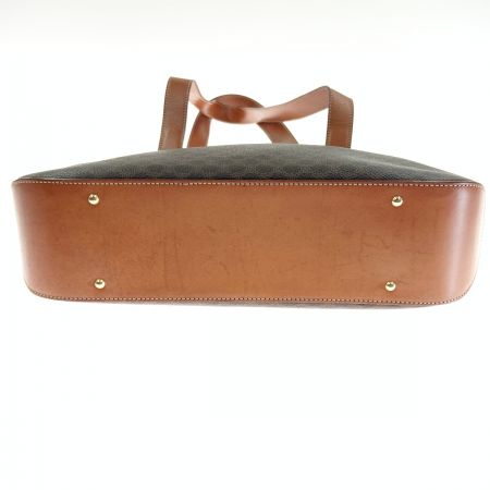  CELINE セリーヌ マカダム トート ワンショルダーバッグ ブラウン