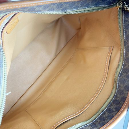  CELINE セリーヌ マカダム トート ワンショルダーバッグ ブラウン