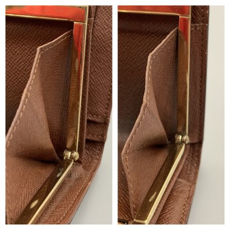  LOUIS VUITTON ルイヴィトン モノグラム ポルトフォイユ ヴィエノワ がま口短財布 M61663 ブラウン 