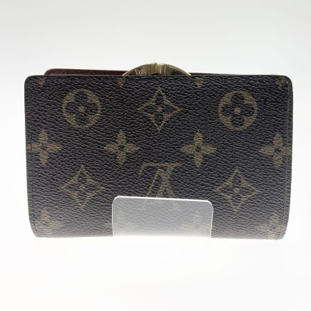 LOUIS VUITTON ルイヴィトン モノグラム ポルトフォイユ ヴィエノワ がま口短財布 M61663 ブラウン 