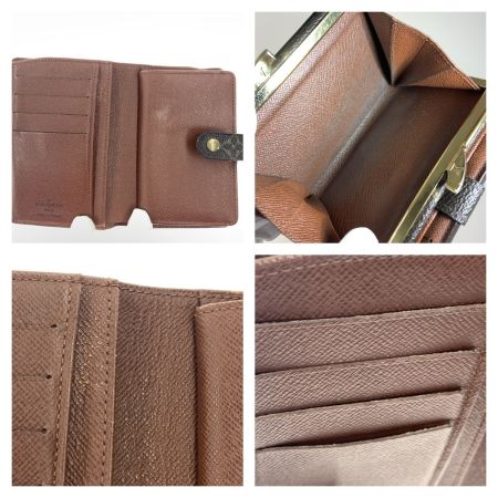  LOUIS VUITTON ルイヴィトン モノグラム ポルトフォイユ ヴィエノワ がま口短財布 M61663 ブラウン 