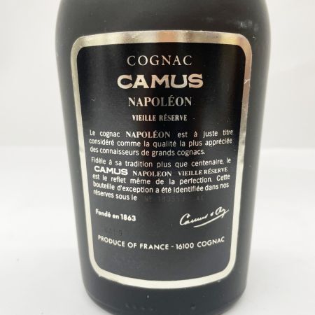  CAMUS カミュ NAPOLEON VIEILLE RESERVE COGNAC 750ml 度数記載なし 未開栓