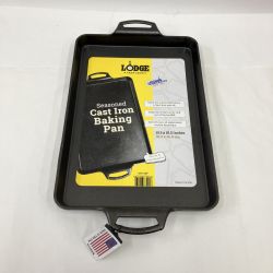 〇〇 LODGE Seasoned 鋳鉄 ベーキングパン 15.5 x 10.5インチ BW15BP 未使用品 Sランク