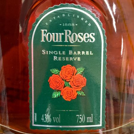  FOUR ROSES フォアローゼス  シングルバレル リザーブ バーボン ウィスキー 750ml 43% 未開栓