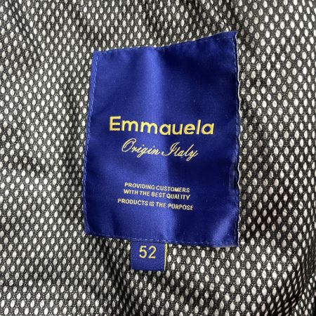  Emmauela メンズ ダウンベスト イタリア製 グースダウン SIZE 52 ブラウン 未使用品