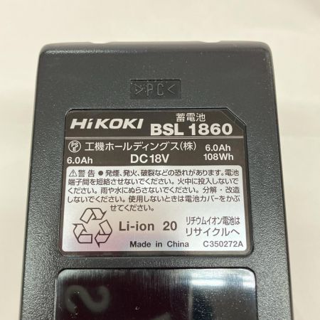  HiKOKI ハイコーキ 18V リチウムイオン電池 6.0Ah BSL1860 未使用品